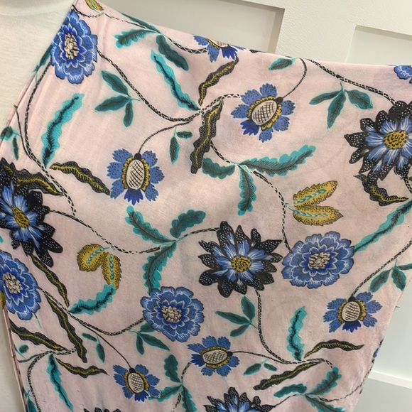 REBECCA MINKOFF Blush Pink and Navy Oversize Kimono. One Size - Picture 3 of 8